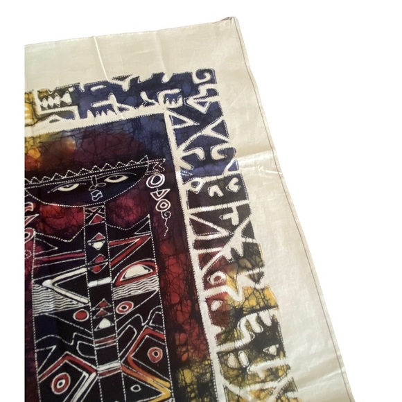 Original Abstract African Art Print on Textile - Picture 7 of 9